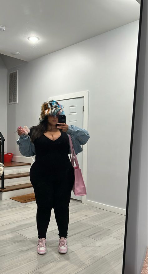 Plus size street style ig baddie Grunge Outfits Edgy Plus Size Baddie, Shein Streetwear Outfits Plus Size, Plus Size Winter Outfits Black Women Baddie, Baddie Outfits Plus Size, Plus Size Cold Weather Outfits, Plus Size Baddie Outfits Winter, Baddie Winter Fits Plus Size, Plus Size Streetwear Jeans, Plus Size Baddie Outfits Casual