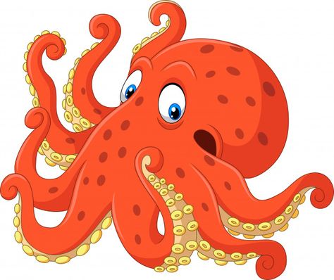 Animale Marine, Octopus Cartoon, Eagle Cartoon, Cartoon Sea Animals, Cartoon Bat, Sea Life Animals, Octopus Painting, Ocean Theme Classroom, Inkscape Tutorials