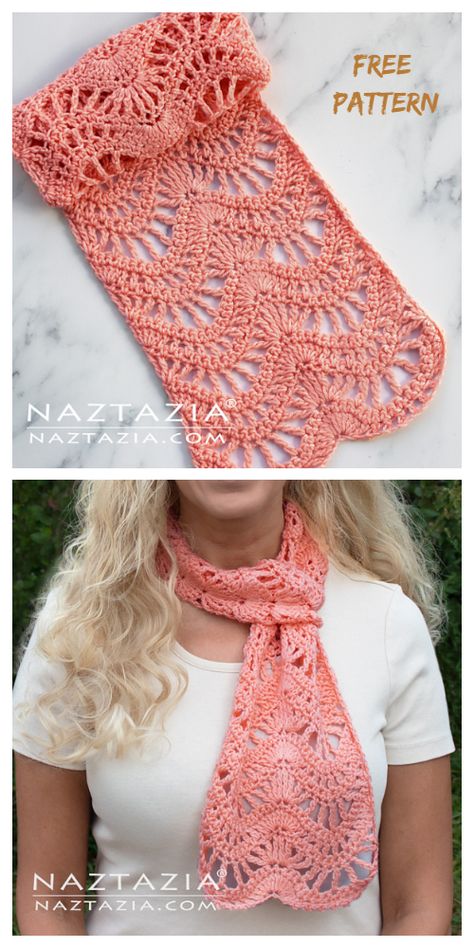 Chevron Scarf Free Crochet Patterns - DIY Magazine Crochet Lace Scarf Pattern, Crochet Lace Scarf, Chevron Scarves, Crochet Dreamcatcher, Poncho Crochet, Crochet Scarf Pattern Free, Crochet Shawl Pattern Free, Mode Crochet, Crochet Infinity Scarf