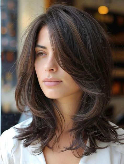 Our summer hairstyles are all about celebrating the season while making sure your hair remains healthy and beautiful. So, whether you're hitting the beach, going to a summer festival, or simply enjoying an outdoor brunch, these hairstyles will ensure you do it in style.#SunKissedStyles
#SizzlingSummerStrands
#BeachyWaves
#SummerBraids
#HotWeatherHairdos Women Medium Haircut, Medium Haircuts With Layers, Shorter Layered Haircuts, Trendy Hair Color Ideas, Medium Haircuts With Bangs, Haircuts With Layers, Trendy Haircuts Medium, Layer Hair, Medium Haircuts