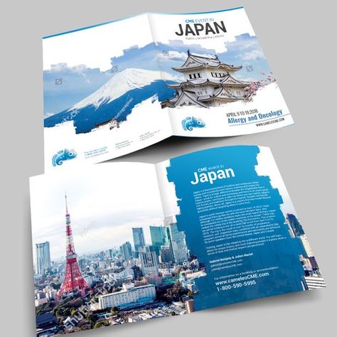 Travel Booklet Design Layout, Travel Company Brochure, Tourist Brochure Design, Japan Brochure Design, Travel Booklet Design, Travel Magazine Layout Design Creative, Travel Brochure Design Creative, Event Booklet, Tourism Brochure Design