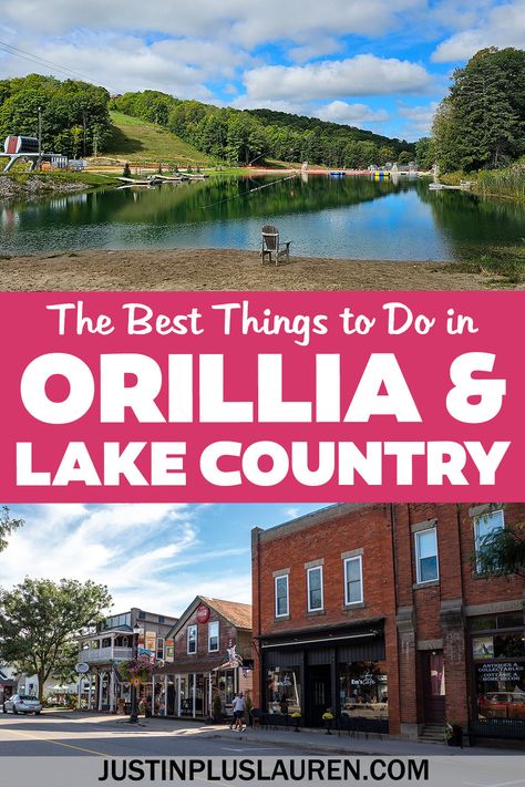 Here are the best things to do in Orillia and Lake Country for an amazing weekend away. Enjoy nature, food and drink, and get pampered. Simcoe County | Orillia Ontario | Oro-Medonte | Coldwater | Ontario road trip ideas | Ontario weekend trip ideas | Ontario travel ideas | Ontario travel guide | Things to do near Toronto | Toronto road trip | Bruce Grey Simcoe Orillia Ontario, Weekend Trip Ideas, Ontario Canada Travel, Ontario Road Trip, Road Trip Ideas, Nature Food, Ontario Travel, Canada Travel Guide, Weekend Itinerary