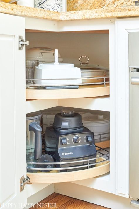 For years, I didn't know what to Do With Our Corner, Lazy Susan. I failed many times to organize this part of our kitchen. It took a few attempts at what to store in my lazy Susan, and I finally figured out what worked best. The solution is an easy one, and I share why it works. Organizing Lazy Susan Cabinet, Lazy Susan Cabinet Ideas, Kitchen Lazy Susan Ideas, Organize Lazy Susan Cabinet, Lazy Susan Kitchen Cabinet, Lazy Susan Cabinets, Corner Lazy Susan, Lazy Susan Cabinet Organization, Lazy Susan Corner Cabinet