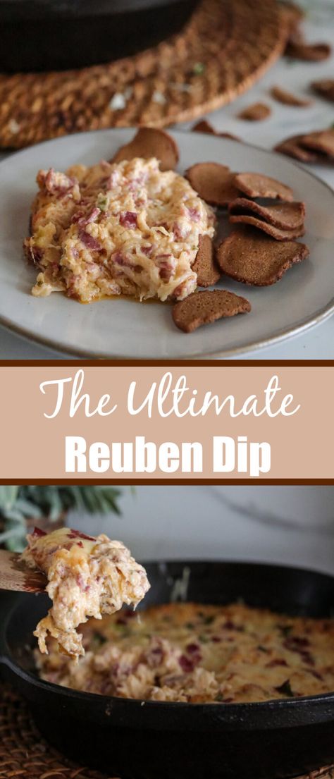 Ultimate Reuben Dip - With Deli Corned Beef | Grab the Mangos Corned Beef Dip Cream Cheese, Pastrami Dip Recipe, Reuben Dip Recipe, Reuben Dip, Carb Friendly Recipes, Beef Appetizers, Dip Recipes Appetizers, Beef Dip, Corn Beef