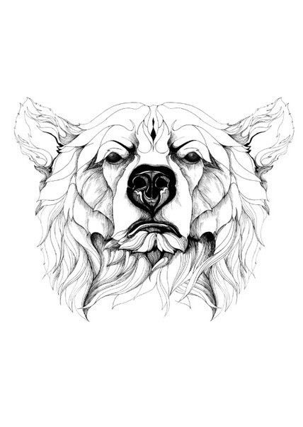 Grizzly Bear Tattoos, Polar Bear Tattoo, Bear Tattoo Designs, Bear Tattoos, Bear Drawing, Bear Tattoo, Desenho Tattoo, Dark Art Drawings, Bear Art