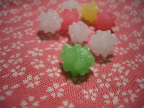 Kompeito Japanese Desserts, Star Candy, Japanese Candy, Sugar Candy, Japanese Dessert, Cute Food, Japanese Food, Candy, Japan