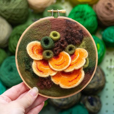 You asked and I listened! Forest Floor Kits are coming soon! If you want 24 hour early access to the preorder, wiggle on over to my link🌲 and get yourself on the preorder list! These kits are just bursting with joy! One of my favorite things, everyone is getting a sheep needle felting holder!! You know those adorable little sheep I am always using in my videos? They will be in these kits! I can’t wait for you all to get your hands on them. Hop on over and join me an entire 24 hours early... Needle Felting Techniques, 2d Needle Felting, Needle Felting Ideas, Embroidery On Felt, Felted Crafts, Embroidery Embellishments, Clay Mushroom, Felting Needles, Erasable Pen