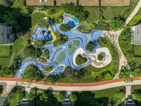 Playgrounds Architecture, Cool Playgrounds, Urban Playground, Public Space Design, Architectural Engineering, Color Plan, Landscape Concept, Playground Design, Landscape Architecture Design