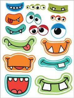 Amazon.com: Monster Faces Vinyl Sticker Sheet - 8.2"x10.85" (5 Sheets 0F3 Monster Mouth, Monster Crafts, Monster Eyes, Monster Birthday Parties, Monster Theme, Monster Face, Monster Birthday, Monster Party, Face Stickers