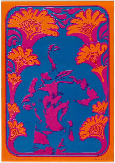 Victor Moscoso. The Wildflower. 1967 | MoMA 70s Posters, Victor Moscoso, Matrix 3, Rock Poster Art, Hallway Art, Neon Rose, Psychadelic Art, Restaurant Branding, Rock Posters