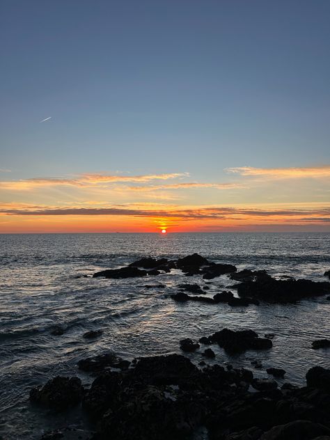 ocean sunset in porto, portugal Portugal Sunset, Ocean Sunset, Porto Portugal, Future Life, Summer Vibes, Portugal, The World, Quick Saves, Porto