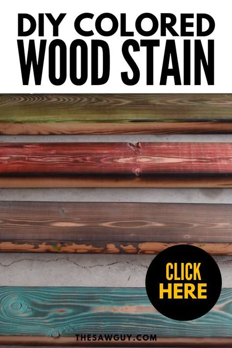 Colored Wood Stain, Homemade Wood Stains, Diy Wood Stain, Pallet Furniture Plans, Pallet Furniture Designs, How To Varnish Wood, Simple Woodworking Plans, Wood Stain, Outdoor Wood