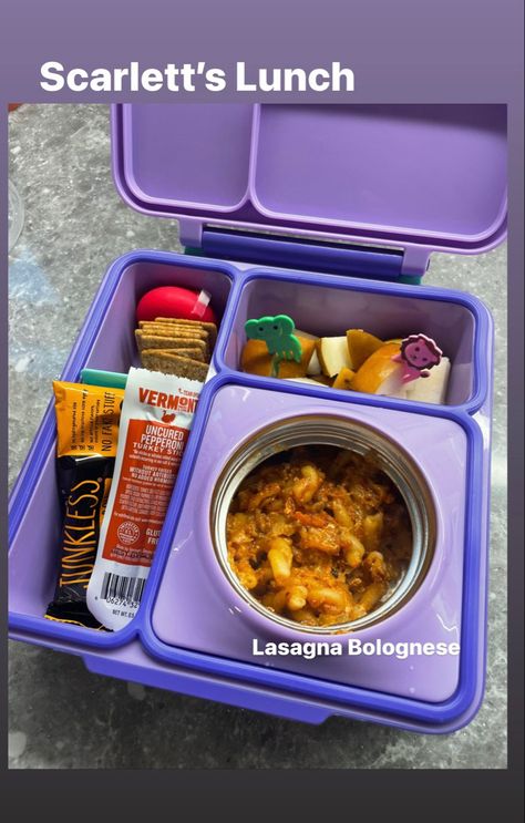 Omni Box Lunch Ideas, Omiebox Lunch Ideas, Ideas Almuerzo, Box Lunch Ideas, Preschool Lunch Box, Kids Lunch Box Meals, Bento Box Lunch For Kids, Lasagna Bolognese, Kindergarten Lunch