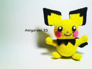 Pichu - free pattern | Free Amigurumi Patterns | Bloglovin’ Pichu Pokemon, Pikachu Crochet, Pokemon Crochet Pattern, Crochet Dinosaur Patterns, Crochet Toys Free Patterns, Crochet Pokemon, Pokemon Pattern, Crochet Toys Free, Crochet Cat Pattern