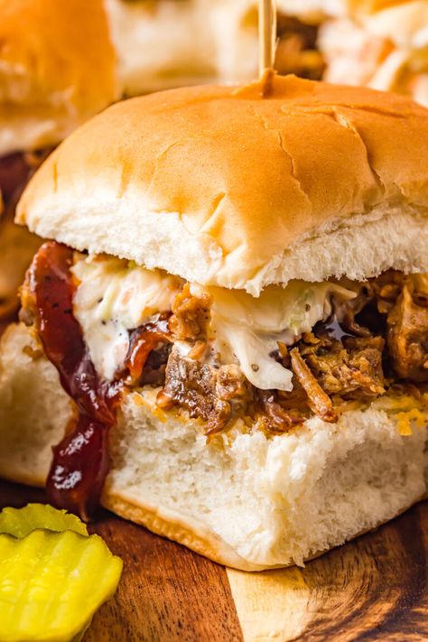 Quick Pulled Pork, Pulled Pork Slaw, Bbq Pulled Pork Sliders, Coleslaw For Pulled Pork, Pulled Pork Quesadilla, Homemade Slaw, Easy Pulled Pork, Pulled Pork Sliders, Crockpot Pulled Pork