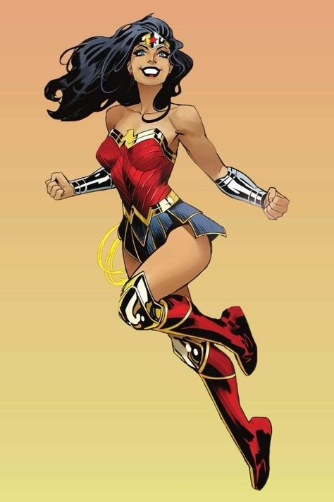 Dc Superheroes Art, Wonder Woman Fan Art, Wonder Woman Design, Dan Mora, Wonder Woman Art, Girl Cartoon Characters, Comic Book Art Style, Female Superhero, Dc Comics Artwork