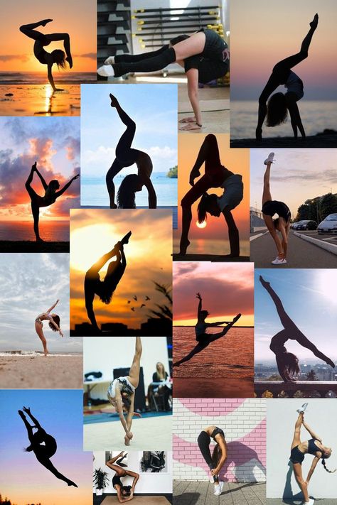 Flexibility Aesthetic, Yoga Poses, Yoga, Collage