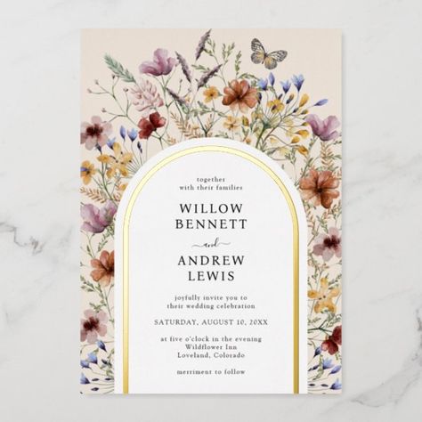 Eucalyptus Leaves Geometric Wedding Real Gold Foil Invitation Boho Wildflower Wedding, Wedding Terracotta, Rose Gold Foil Invitations, Arch Wedding Invitation, Wildflower Invitation, Popular Wedding Invitations, Boho Arch, Floral Arch Wedding, Wildflower Wedding Invitations