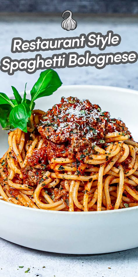 Spaghetti Bolognese is the most classic of Italian pastas. With a hearty tomato and meat sauce boasting strong accents of basil and parmesan cheese, this recipe for Spaghetti Bolognese is one of the richest red pastas you'll ever have. Via @umamiology Italian Spaghetti Bolognese, Linguini Bolognese, Homemade Spaghetti Bolognese, Speggetti Bolognese Recipe, Spaghetti Bolognese Authentic, Italian Pasta Sauce Recipes Italy, Pasta With Red Sauce Recipes, Authentic Bolognese Sauce Italian, Best Spaghetti Bolognaise Recipe