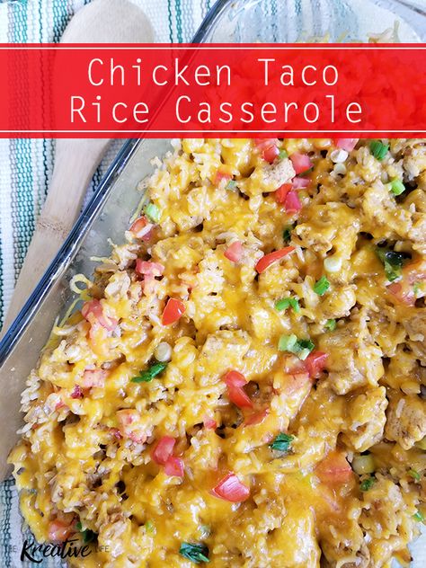 This chicken taco rice casserole recipe is perfect for a quick weeknight meal. Your family will love having a little spice with their chicken taco rice bake when you use spicy taco seasoning for this cheesy taco chicken and rice meal. Taco Rice Bake, Taco Chicken And Rice, Chicken Taco Rice, Taco Rice Casserole, Spicy Taco Seasoning, Chicken Taco Casserole, Taco Chicken, Taco Rice, Rice Bake