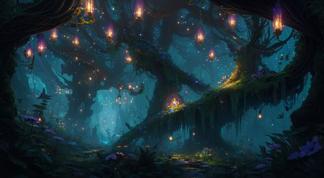 Magical cave in the enchanted forest by FanTaisia - Playground Enchanted Forest Desktop Wallpaper, Forest Composition, Magical Cave, Forest Logo, Forest Games, Powerpoint Slide Designs, The Enchanted Forest, Modern Magic, Forest Background