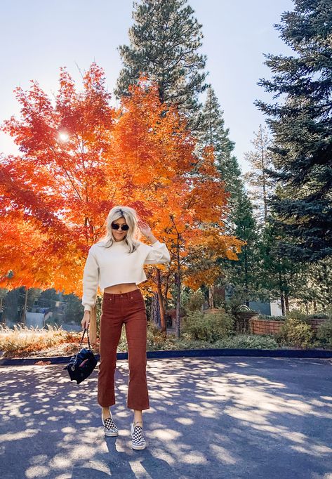 What I’m Wearing… * Rust corduroy pants by Joe’s Jeans… I bought last fall and am still loving. Seen here and here * Cropped... Rust Color Jeans Outfit, Rust Courdoroy Pants Outfit, Rust Orange Pants Outfit, Burnt Orange Corduroy Pants Outfit, Rust Corduroy Pants Outfit, Red Courdory Pants Outfits, Orange Corduroy Pants Outfit, Rust Colored Pants Outfit, Curdory Pants Outfit