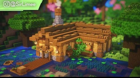 Fisher House Minecraft, Fisherman House Minecraft Ideas, Fishing House Minecraft, Minecraft Fishing House, Fishing Building Minecraft, Fisherman’s House Minecraft, Minecraft Plans, Creative Games, Cool Minecraft