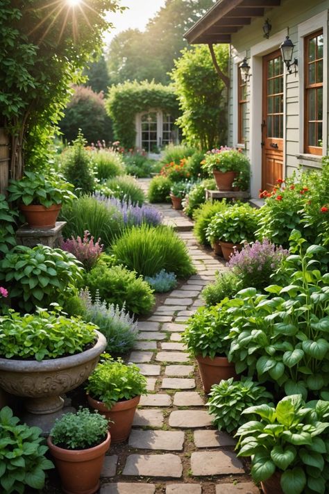 Flower Boxes Around Patio, Garden With View, Urban Courtyard Garden, Cottage Courtyard Garden Ideas, Side Garden Ideas Narrow, Front Entrance Landscaping, Side Of House Landscaping Ideas, Landscape Design Front Of House, Side Of House Landscaping