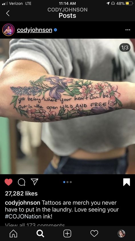 Cody Johnson Inspired Tattoos, Cody Johnson Tattoo Ideas, Cody Johnson Lyric Tattoo, Cody Johnson Tattoo, Neck Bone Soup Recipe, Lyric Tattoo Ideas, Kid Friendly Salad Recipes, Tattoos Western, Meaningful Word Tattoos