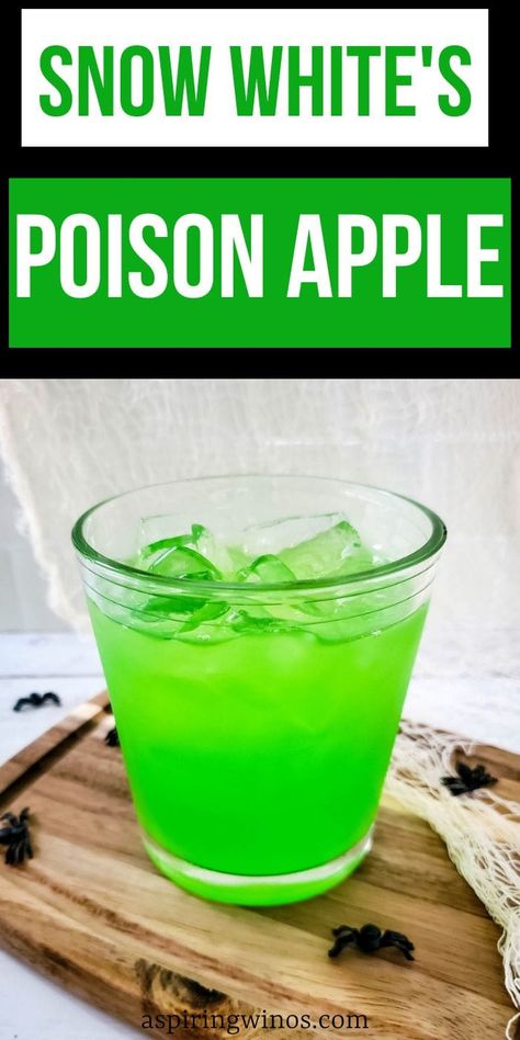 Poison Apple Drink Cocktail Recipes, Green Apple Cocktail Recipes, Poison Apple Cocktail Recipe, Green Apple Margarita, Green Apple Cocktail, Green Apple Cocktails, Apple Cocktail Recipes, Smirnoff Cocktail, Green Apple Vodka