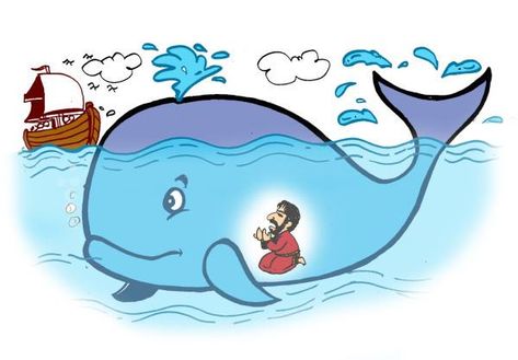 Jesus Christ Illustration, Whale Pictures, Cartoon Whale, Jonah And The Whale, Bible Story Crafts, Sunday School Crafts For Kids, Church Nursery, Bible Games, Bible Pictures