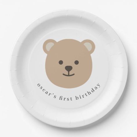 Kindergarten Halloween Party, Halloween Party Craft, Birthday Paper Plates, Halloween Kindergarten, Teddy Bear Party, Teddy Bear Birthday, Bear Birthday Party, Leo Birthday, Birthday Plate