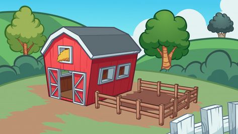 Granja de dibujos animados | Premium Vector #Freepik #vector #fondo Farm Background, Farm Cartoon, Farm Clipart, Farm Vector, Funny Illustrations, Funny Cartoon Characters, Carving Wood, Free Cartoons, Farm Scene