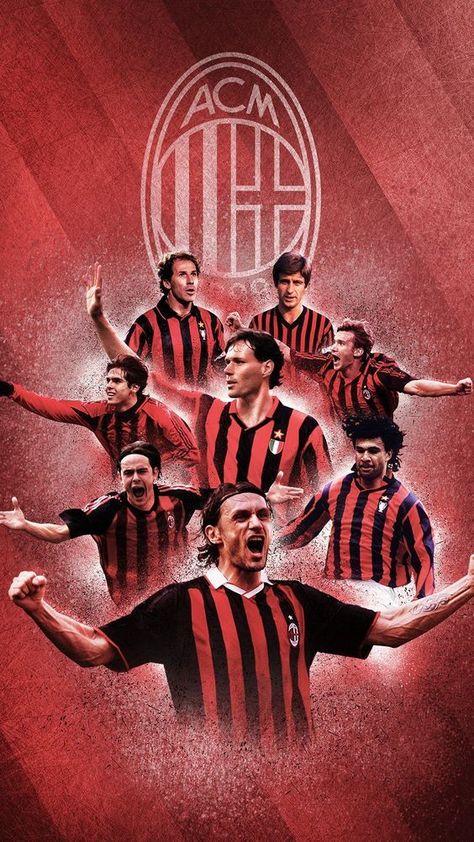 AC Milan Wallpaper Ac Milan Kit, Milan Wallpaper, Milan Football, Football Drawing, Paolo Maldini, A.c. Milan, Team Wallpaper, Fc Chelsea, European Soccer