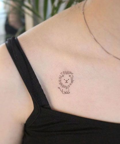 180+ Cute Tiny Tattoos Ideas for Women (2023) - TattoosBoyGirl Tiny Lion Tattoo For Women, Small Lion Tattoo For Women, Tiny Tattoos Ideas, Small Leo Tattoo, Simple Lion Tattoo, Tattoos Ideas For Women, Small Lion Tattoo, Animal Tattoos For Women, Tiny Flower Tattoos