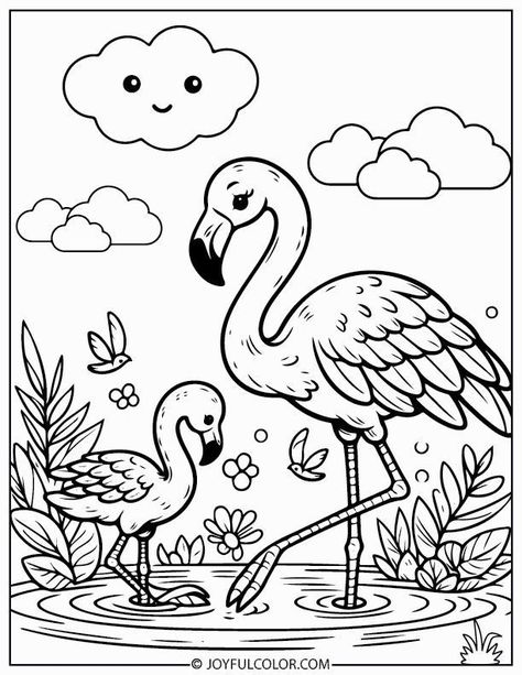 Discover amazing coloring pages! Click now to start your creative journey. Perfect for all ages! 🐸💗 Flamingo Coloring Page Free Printable, Artsy Doodles, Printable Flamingo, Flamingo Coloring Page, Animal Pictures For Kids, Flamingo Color, Bird Coloring Pages, Printable Coloring Sheets, Online Coloring Pages