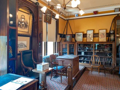 Historical Library Aesthetic, Prison Visiting Room, Carnegie Library, Broken Window, Interesting History, Wood Blocks, Room Themes, Second Floor, American History