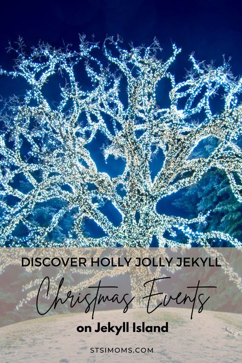 Jekyll Island during the holiday season is a perfect destination for families. The Holly Jolly Jekyll events add an extra touch of magic to this festive time. To fully experience the enchanting Christmas atmosphere on Jekyll Island, check out our comprehensive holiday guide. St. SiMoms - Your Guide for Discovering Georgia's Golden Isles with Kids. St. Simons Island | Sea Island | Jekyll Island | Brunswick Jekyll Island Christmas, Georgia Islands, Georgia Christmas, Island Christmas, St Simons Island Georgia, Jekyll Island Georgia, Holiday Lights Display, Christmas Engagement, Jekyll Island