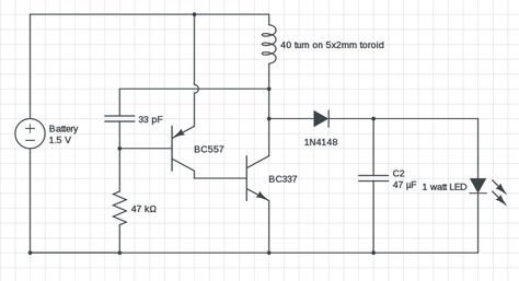 Joule Thief, Diy Tech, Electronics Basics, Electronic Schematics, Circuit Design, Led Drivers, Circuit Diagram, Electronics Circuit, Guitar Effects