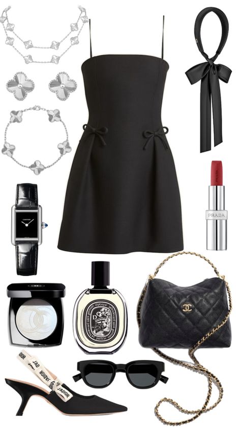 Chanel Aesthetic Outfit, Polyvore Chanel, Gg Outfits, Lux Fashion, Ny Style, Aesthetic Fits, Style Edit, Grad Dresses, Cute Simple Outfits