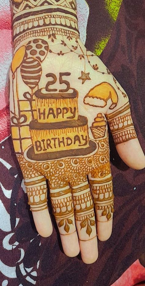 Happy Birthday Mhendi Design, Happy Birthday Mehandi Designs, Birthday Mehndi Designs Simple, Happy Birthday Mahendi, Birthday Mendhi Design, Birthday Mhendi, Birthday Mehandi Designs, Happy Birthday Mehndi, Happy Birthday Mehndi Design