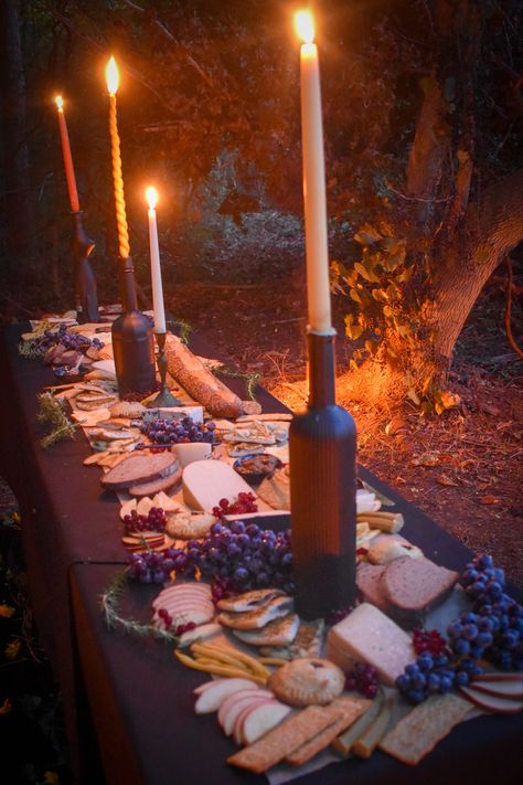 Hobbit Birthday, Harvest Dinner Party, Full Harvest Moon, Summer Solstice Party, Charcuterie Table, Hobbit Party, Solstice Party, Halloween Breakfast, Full Moon Party