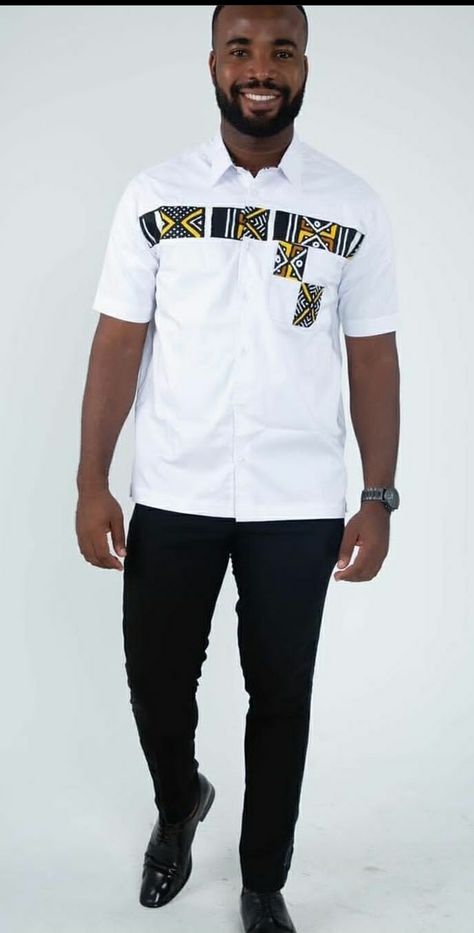 Men's Chitenge Outfits, Chitenge Dresses, Chitenge Outfits, African Wear Styles For Men, Boys Wear, African Men, African Men Fashion, African Wear, Casual Button Down Shirt