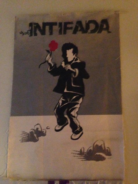 Intifada Intifada Art, Stencil Art, Spray Paint, Wonders Of The World, Canvas, Wall, Art