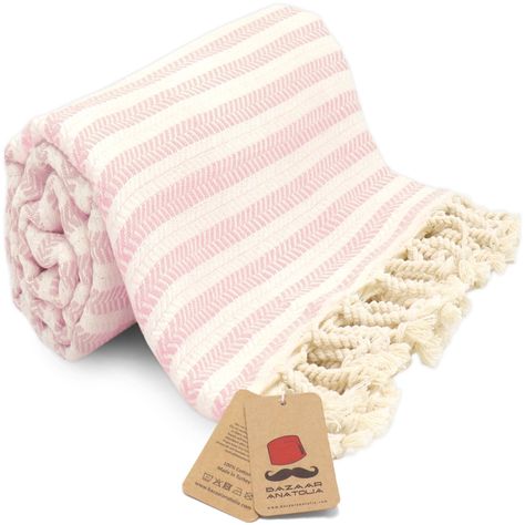 Exciting Offers Await! Check out our exclusive collection at unbeatable prices. Turkish Beach Towel 100% Cotton Bath Towels Oversized Quick Dry Pink Picnic Blanket Decor Sheets Bathroom Towels Sand Free Camping Blanket 71x39 inches - Arpa Pink Product Overview Main Features Sustainable: Turkish beach towels are minimalist as it takes up little space and versatile. Reduce water and energy consumption with easy wash and quick dry light pink striped towel. Practical: Quick dry beach towels are oversized but super convenient to pack and carry. Say goodbye to heavy damp towels with sand on your bag. Sand free pink picnic blanket dries very quickly. Dries even when the sun is behind the cloud. Turkish towels are the best beach accessories for vacation must haves. High Quality: Each towel is care Cute Towels Beach, Beach Must Haves For Women, Beach Towel Aesthetic, Pink Picnic Blanket, Vacation Must Haves, Beach Products, Pink Picnic, Blanket Decor, Jeep Baby