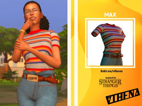 The Sims Resource - Athena - Max Outfit - Stranger Things Sims 4 Cc Clothes Stranger Things, Sims 4 Cc 1980s Clothes, Sims Cc 80s, Sims 4 80s Cc Clothes, Sims 4 Cc Stranger Things, Sims 4 Stranger Things Cc, 80s Sims 4 Cc, Sims 4 80s Cc, Sims 4 80s