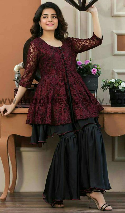 Kompal Iqbal Khan Boutique Style Dresses, Beautiful Frocks, Short Frocks, Short Frock, Frock Fashion, Indian Salwar Kameez, Pakistani Dresses Casual, Pakistani Fashion Party Wear, Patiala Salwar