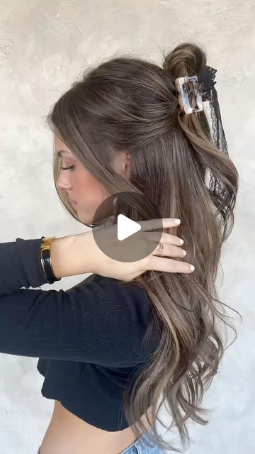 Chrissy Ellingson Rasmussen on Instagram: "Simple half up hairstyle 🙌🏼💫 on @cocoquinn3 wearing @habithiddenextensions & @habithairx hidden wefts in cinnamon roll 🤩🤎" Hair By Chrissy Hairstyles, Hair By Chrissy, Half Up Hairstyle, Half Up Hair, Cinnamon Roll, Half Up, Cinnamon Rolls, Up Hairstyles, Hair Ideas