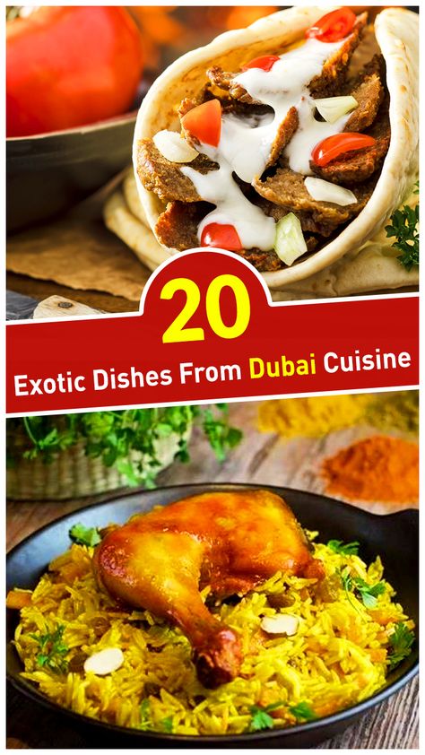 #Dubai cuisine boasts of luscious flavors, piquant delicacies, and titillating aroma. And there's no reason why you should miss indulging in the city's toothsome delicacies on your next #trip. Try these 20 best exotic dishes from Dubai & have a salivating experience during your next #holiday in the #UAE Food Dubai, East Recipes, Dubai Food, Middle East Recipes, Budget Family Meals, Around The World Food, Cheap Meal Ideas, Simple Family Meals, Cheap Meal