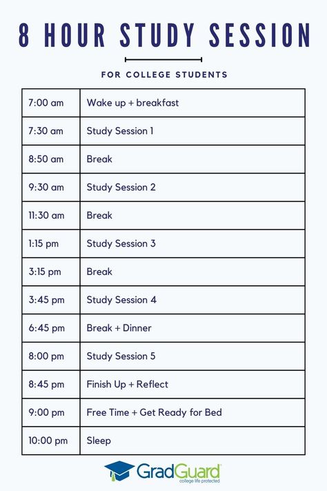 Use this schedule to master and ace that upcoming exam! #college Highschool Class Schedule, Homework Schedule College, 8 Hr Study Schedule, Online College Schedule, 8 Hours Study Schedule, 8 Hours Study Plan, 8 Hour Study Schedule, College Routine, Class Schedule College